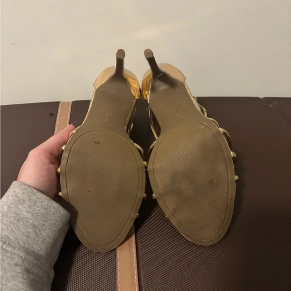 Zigi Soho “Blaker” Strappy Rose Gold Heels - Picture 7 of 7